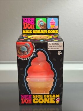 Needoh Nice Dream Cone Squishy Squeezy Fidget Toy Ice cream New SHIPS TODAY!